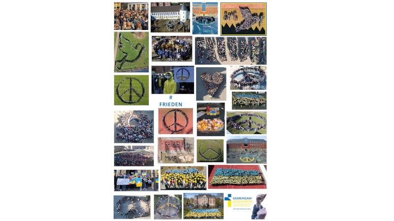 Frieden,Ukraine,Peace,Schulen,Collage